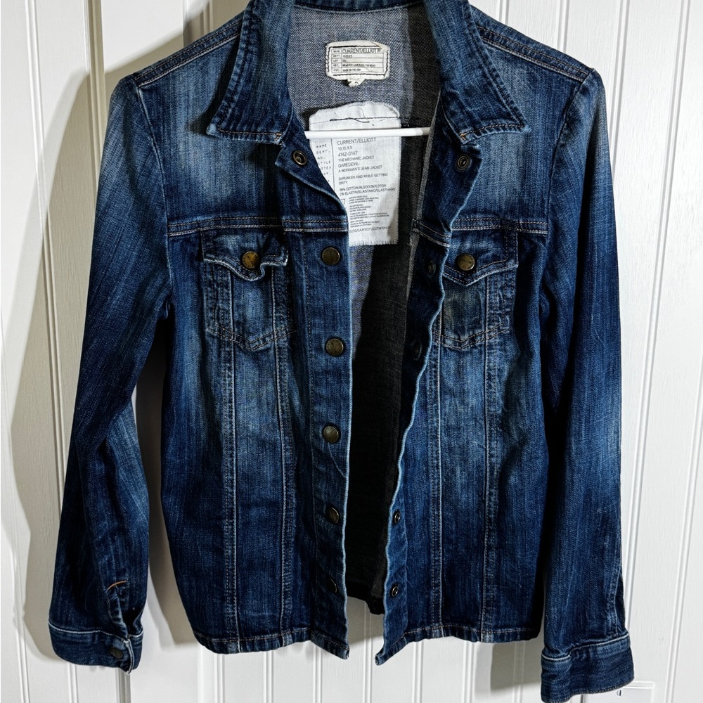 Current Elliot Classic Denim Jacket size 0